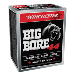 WINCHESTER Ammo X44mbb Big Bore 44 Rem Mag 240 Gr Semi Jacketed Hollow Point 20 Per Box/ 10 Case