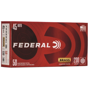 Federal WM5233 Champion Training 45 ACP 230 gr Full Metal Jacket 50 Per Box/ 20 Cs