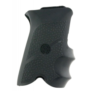 Hogue 85000 Rubber Grip Black Rubber with Finger Grooves for Ruger P85\t P91