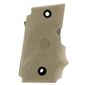 Hogue 98083 Rubber Grip Flat Dark Earth with Finger Grooves for Sig P938 with Ambidextrous Safety