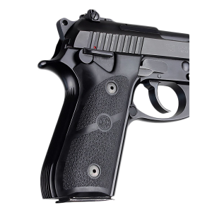 Hogue 99010 Grip Panels Black Rubber for Taurus PT-92\t PT-99
