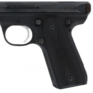 Hogue 82090 Grip Panels Diamond Checkering Black Rubber for Ruger Mark III 22/45