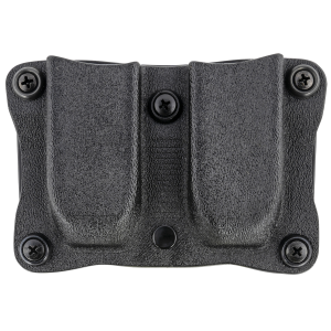 DeSantis Gunhide A87KJEEZ0 Quantico Double Mag Pouch OWB 9mm, 40 S&W 1.5 in Belt Black Kydex