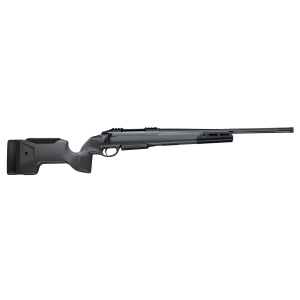 Sako JRS20P370 S20 Precision 7mm Rem Mag 7+1 Cap 24.33 in Tungsten Gray Cerakote Rec Black Adjustable with Aluminum Chassis Stock Right Hand (Full Size) - Sako