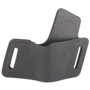 Versa Carry Protector Series Leather Belt Holster, Fits 1911 Style Pistols, Right Hand, Black Leather OWBBK2