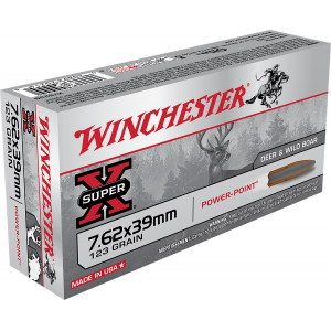 WINCHESTER Ammo X76239 Power-point 7.62x39mm 123 Gr Power Point 20 Per Box/ 10 Case