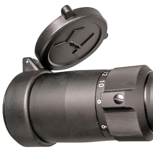 Huskemaw Optics 20SFC520 Blue Diamond Flip-Up Lens Caps Black Rubber 50mm Objective, Compatible w/Blue Diamond 5-20x50mm