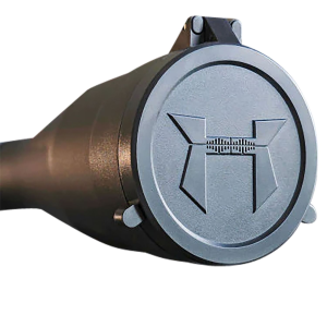 Huskemaw Optics 20SFC520T Tactical Flip-Up Lens Caps Black Rubber, 50mm Objective, Compatible w/ Tactical Hunter 5-20x50mm