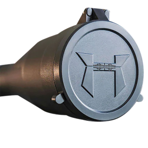 Huskemaw Optics 20SFC530T Tactical Flip-Up Lens Caps Black Rubber, 56mm Objective, Compatible w/Tactical Hunter 5-30x56mm