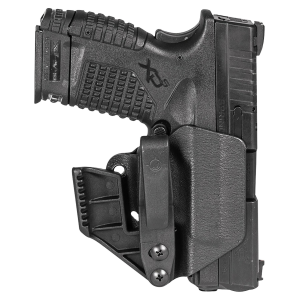 Mission First Tactical H2SFXDSAIWBM Minimalist Holster IWB Black Polymer Belt Clip Fits Springfield XD-S 9/40 3.30 in Barrel Ambidextrous