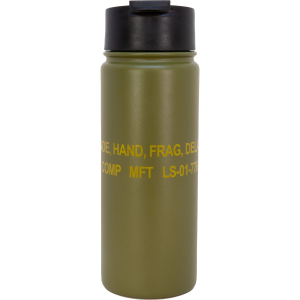Mission First Tactical Mission First Tactical, M67 Drinkware, Frag Flip Top Tumbler, 16 oz, Green DM67-16 - Mission First Tactical