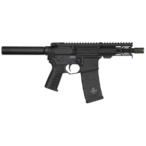 CMMG PE94A1798AB Banshee MK4 9mm Luger 30+1 5, Black, Buffer Tube (No Brace), EML4 M-LOK Handguard, Zeroed Linear Comp (AR Conversion Mag Compatible) - Cmmg