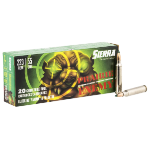 Sierra A145509 Prairie Enemy 223Rem 5gr Sierra BlitzKing 20 Per Box/ 10 Case Centerfire, Rifle Ammunition