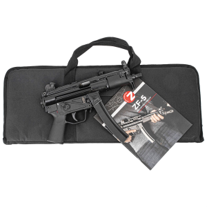 ZENITH Firearms Zf-5p Essentials Package, Semi-automatic, 9mm, 5.8 In Chf Threaded/trilug Barrel, 1/2x28, Matte Finish, Black, Polymer Grip, Ambidextrous Safety, Adjustable Sights, 1 Magazine, 30 Rounds, Soft Case, Manual Zf5p01mag9bk