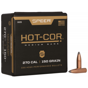 Speer 1605 Hot-Cor 277 Cal .28 150 gr Spitzer Soft Point 100 Per Box/ 5 Case