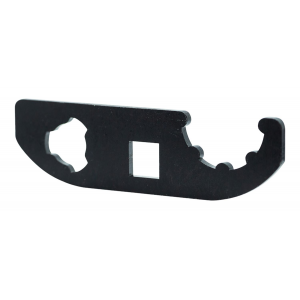 Angstadt Arms AA093LBCWR 3 Lug Wrench made of Steel with Black Nitride Finish & 1/2 in Opening for Angstadt Arms QD Blast Shield