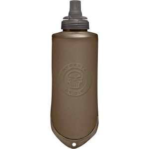 Camelbak Quick Stow, Mil Spec Silicone Flask, Holds 17 ounces, Coyote Tan, Big Bite Valve, Leak Proof On/Off Lever, Large Mouth Opening, Dishwasher Safe 1926001051 - Camelbak