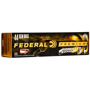 FEDERAL Lg441 Premium Hammerdown 44 Rem Mag 270 Gr Bonded Soft Point 20 Per Box/ 10 Cs