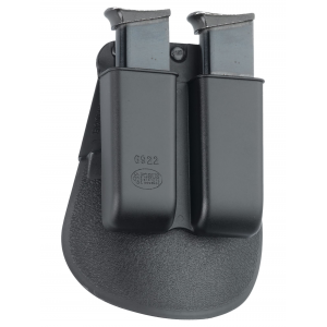 Fobus 6922P Double Mag Pouch Black Polymer Paddle Compatible w/ Single Stack