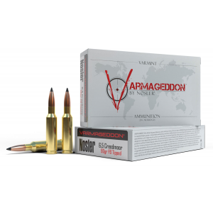 NOSLER 65175 Varmageddon 6.5 Creedmoor 90 Gr Flat Base Tipped 20 Per Box/ 10 Cs