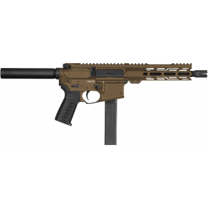 CMMG PE91A516CMB Banshee Mk9 9mm Luger 32+1 8, Midnight Bronze Rec, Buffer Tube (No Brace), EML7 M-LOK Handguard, Zeroed Linear Comp (Colt Mag Compatible)
