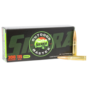 SIERRA A211633 Outdoor Master 300blackout 115gr Hollow Point 20 Per Box/10 Case Centerfire, Rifle Ammunition