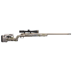 Browning 035555224 X-Bolt Hells Canyon Max Long Range 6.8 Western 3+1 26 in Heavy/Fluted, Smoked Bronze Barrel/Rec, OVIX Camo Max Adjustable Comb Stock, Recoil Hawg Muzzle Brake - Browning