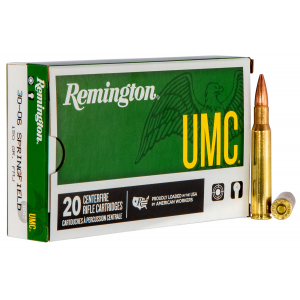REMINGTON Ammunition 23699 Umc 30-06 Springfield 150 Gr Full Metal Jacket 20 Per Box/ 10 Cs