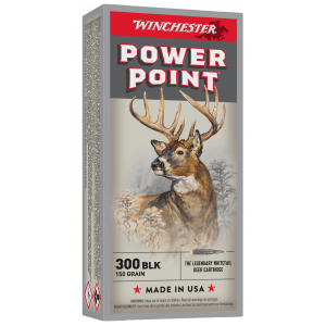 WINCHESTER Ammo X300blk Power-point 300 Blackout 150 Gr Power Point 20 Per Box/ 10 Case