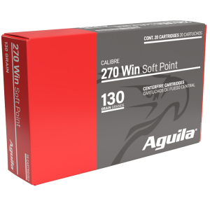 Aguila 8053AG 270 Win 130 gr InterLock Boat Tail Soft Point 20 Per Box/ 10 Case