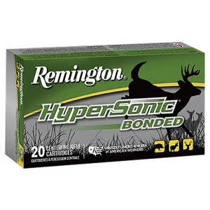 REMINGTON Ammunition 29119 Hypersonic Bonded 308 Win 150 Gr Psp Core Lokt Ultra Bonded 20 Per Box/ 10 Cs