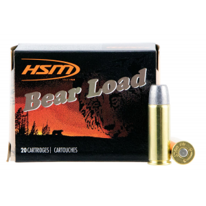 HSM 45C7N20 Bear Load 45 Colt 325 gr Wide Flat Nose 20 Per Box/ 20 Cs