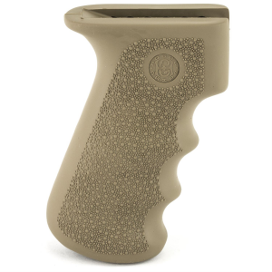 Hogue 74003 Rubber Grip Flat Dark Earth Rubber Textured Finish with Finger Grooves fits AK-47, AK-74