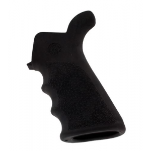 Hogue 15020 OverMolded Beavertail Cobblestone Black Rubber with Finger Grooves for AR-15\t M16