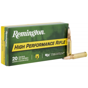 REMINGTON Ammunition R21473 High Performance Rifle 308 Win 180 Gr Pointed Soft Point Boat Tail 20 Per Box/ 10 Cs