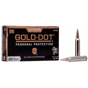 Speer 24468 Gold Dot Personal Protection 223 Rem 55 gr Soft Point 20 Per Box/ 10 Case