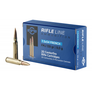 PPU Pp7f Metric Rifle 7.5x54 French 139 Gr Full Metal Jacket 20 Per Box/ 10 Cs
