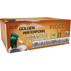 cchi 283GB4 Golden Waterfowl Bismuth 28 Gauge 3 In 15/16 Oz 4 Shot 10 Per Box/ 10 Cs Ammo