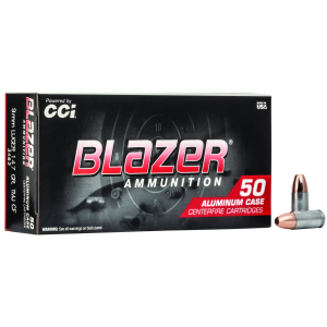 CCI 3462 Blazer Clean-fire Handgun 9mm Luger 147 Gr Total Metal Jacket 50 Per Box/ 20 Cs
