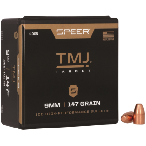 Speer 4006 TMJ 9mm .355 147 gr Total Metal Jacket 100 Per Box/ 5 Case