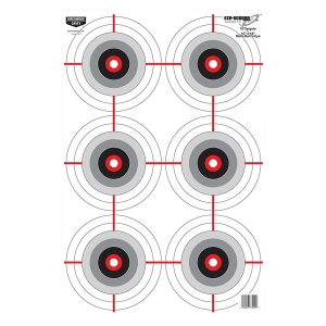 Birchwood Casey 37063 EZE-Scorer Bullseye Paper 12 in x 18 in Black/White Pkg of 100