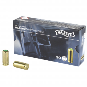 UMAREX 9mm Blanks 2252753, For Use With 9mm Pak Self Loading Replicas Only, 50 Round Box 2252753
