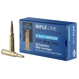 860500381272 PPU Pp6sws Metric 6.5x55swedish 139gr Soft Point Boat Tail 20 Per Box/10 Case Centerfire, Rifle Ammunition 860500381272 79201