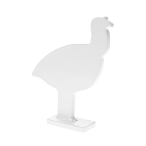Birchwood Casey Silhouette Knock Over Targets, 1/4 in Steel Targets, 1/5 Scale, (4) Piece Set, Silver BC-47422