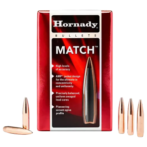 Hornady 2278 Match 22 Cal .224 68 gr Hollow Point Boat Tail Match 100 Per Box/ 40 Case