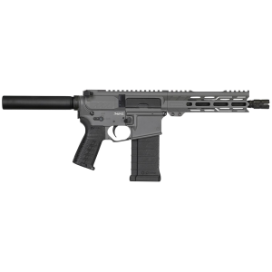 CMMG PE54A8879TNG Banshee MK4 5.7x28mm 40+1 8, Tungsten Gray Rec, Buffer Tube (No Brace), EML7 M-LOK Handgaurd, Polymer Grip, Zeroed Linear Compensator