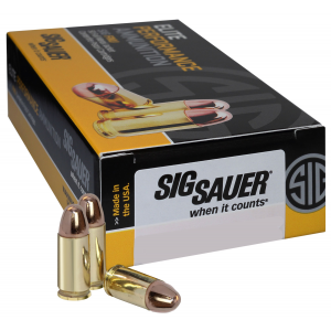 SIG Sauer E40sb250 Elite Ball 40 S&w 180 Gr Full Metal Jacket 50 Per Box/ 20 Case