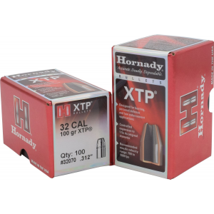Hornady 32070 XTP 32 Cal .312 100 gr Hollow Point 100 Per Box/ 25 Case