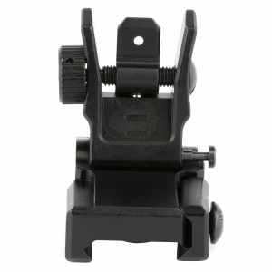 Leapers - UTG Sight, Flip-Up Rear Sight, Low Profile, Fits Picatinny, with Dual Aiming Aperture, Black Finish MNT-955 - Leapers