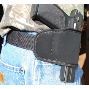 GrovTec US Inc GTHL15099BLK Multi-Fit OWB Size 99 Black Suede Belt Loop Fits Med/Lg Semi-Auto Right Hand